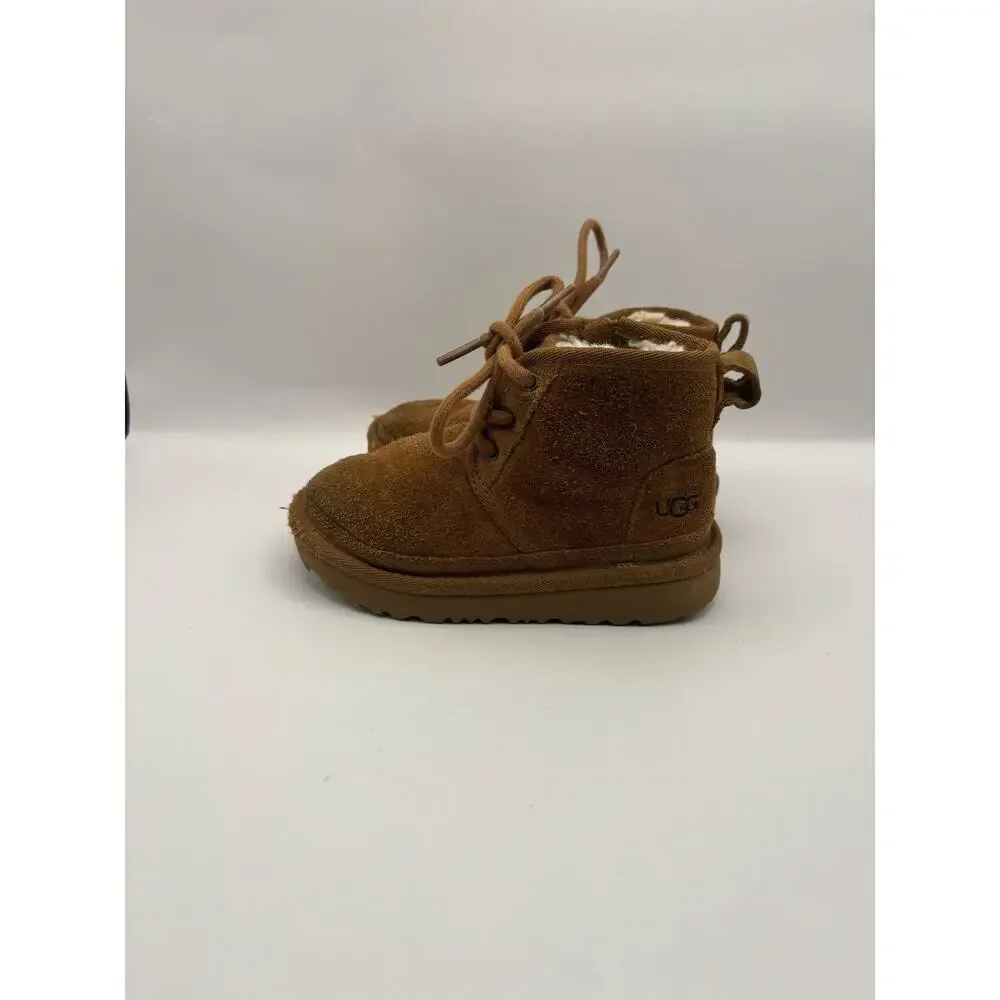 Ugg Toddler Neumel II Boots Suede Brown/Beige Size 9
